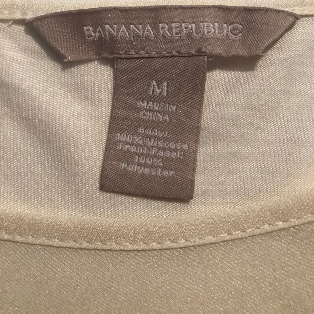 Banana Republic, Fabric Blocked Hi-Low Hem Blouse - Picture 6 of 6